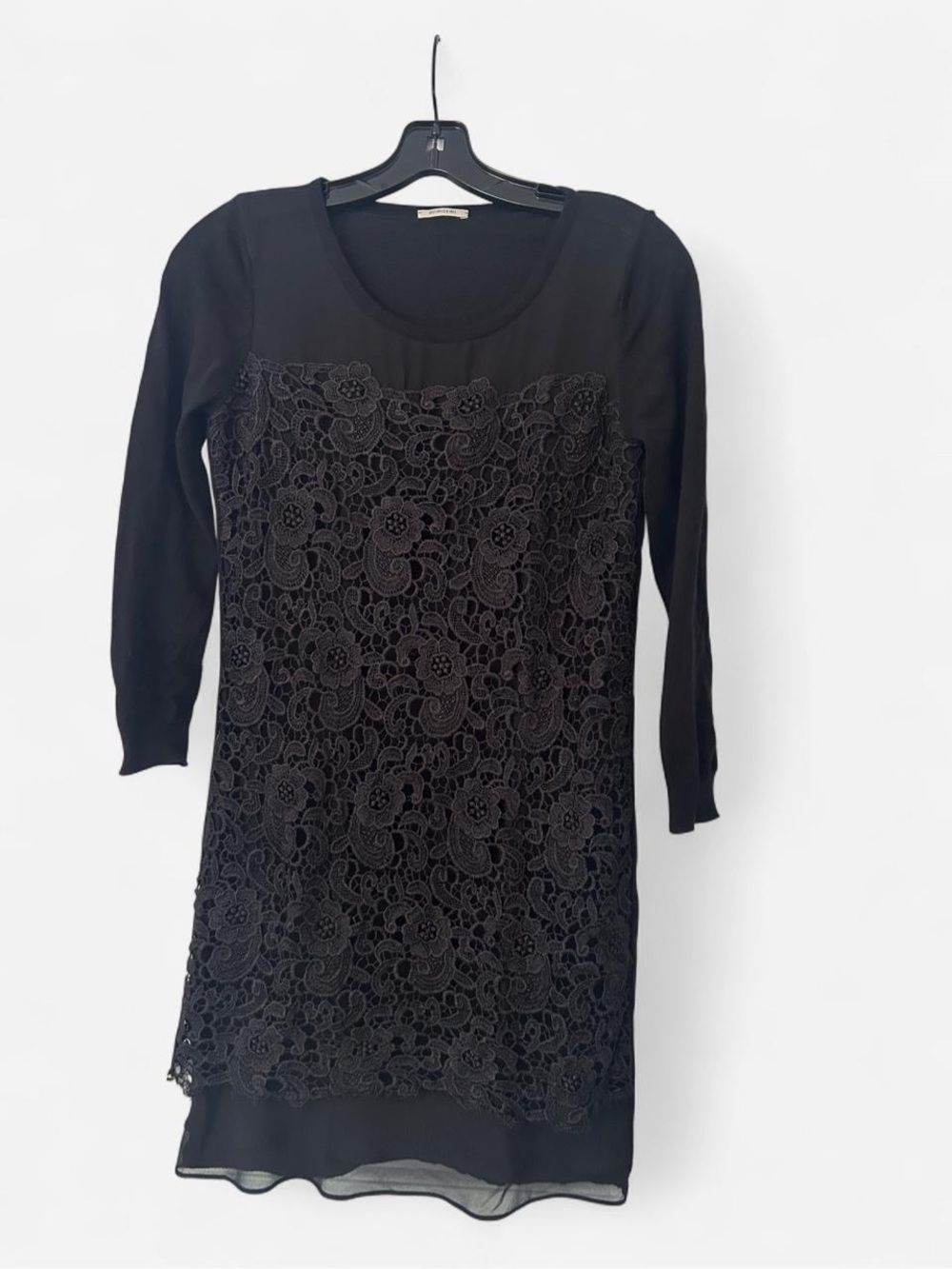 intimissimi Black Lace-Front Sheath Dress